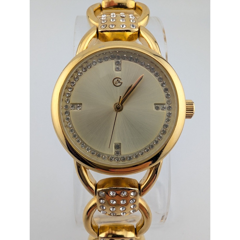 George Watch Women 30mm Case Gold‎ 6.5" Band- New Battery